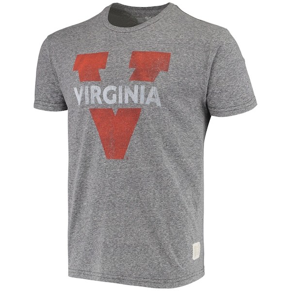 Virginia Cavaliers Original Retro Brand Vintage Tri-Blend T-Shirt - Heathered Gray