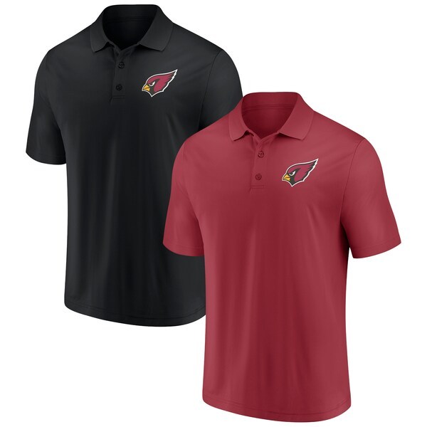 Arizona Cardinals Fanatics Branded Home and Away 2-Pack Polo Set - Cardinal/Black
