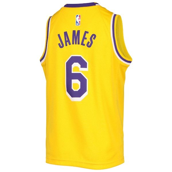 LeBron James Los Angeles Lakers Nike Youth 2020/21 Swingman Jersey - Icon Edition - Gold