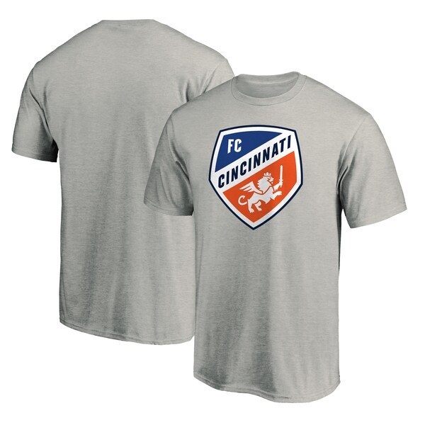 FC Cincinnati Fanatics Branded Team Primary Logo T-Shirt - Heathered Gray