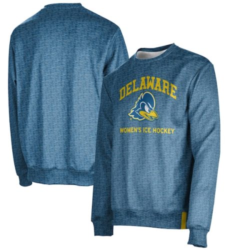 Delaware Fightin' Blue Hens Women's Ice Hockey Name Drop Crewneck Pullover Sweatshirt - Royal