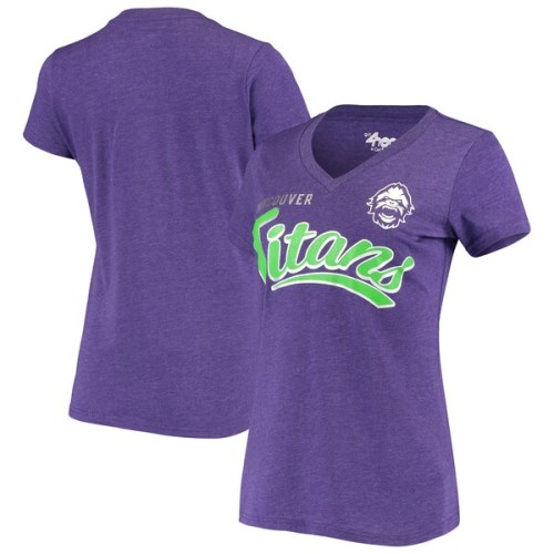 Vancouver Titans G-III 4Her by Carl Banks Women's Team Script V-Neck T-Shirt - Purple