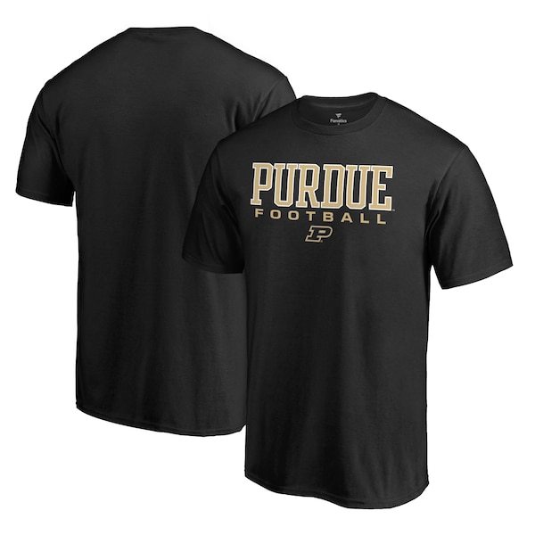 Purdue Boilermakers Fanatics Branded True Sport Football T-Shirt - Black