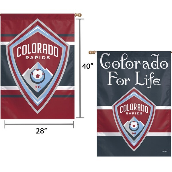 Colorado Rapids WinCraft 28" x 40" Double-Sided Vertical Flag