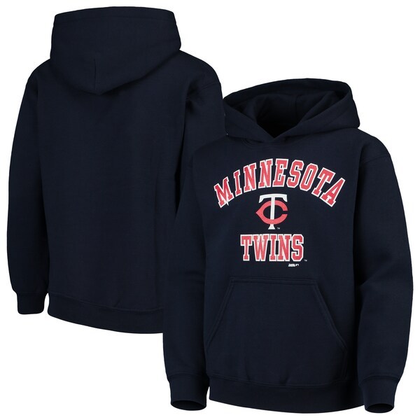 Minnesota Twins Stitches Youth Fleece Pullover Hoodie - Navy