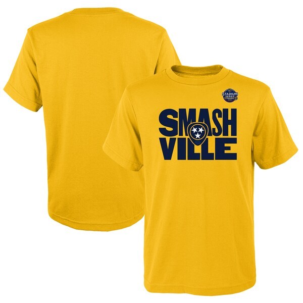 Nashville Predators Youth 2022 NHL Stadium Series Primary Logo T-Shirt - Gold