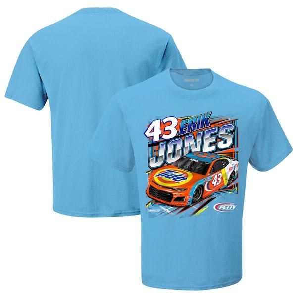 Erik Jones Checkered Flag Tide Qualifying T-Shirt - Light Blue