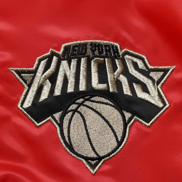 New York Knicks Starter Black History Month NBA 75th Anniversary Full-Zip Jacket - Red/Black/Green