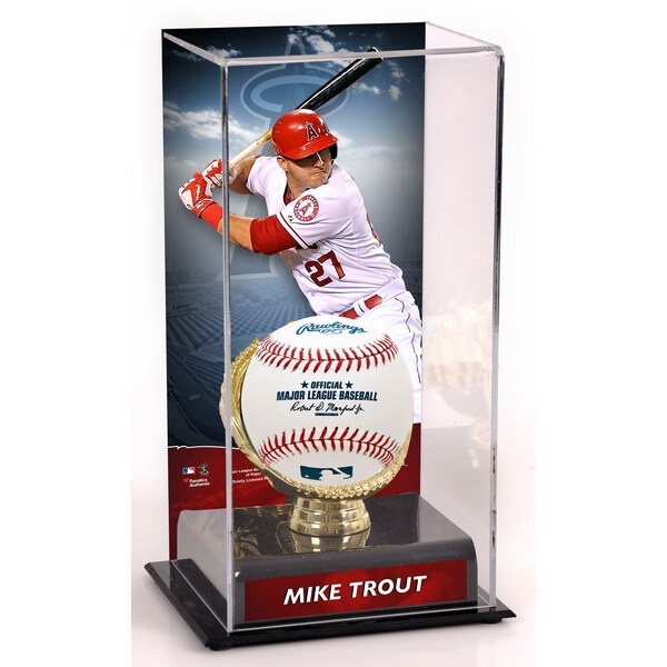 Mike Trout Los Angeles Angels Fanatics Authentic Gold Glove Display Case with Image