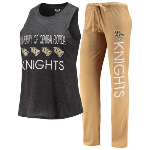 UCF Knights Concepts Sport Women's Tank Top & Pants Sleep Set - Gold/Black