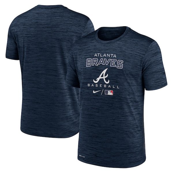 Atlanta Braves Nike Authentic Collection Velocity Practice Performance T-Shirt - Navy