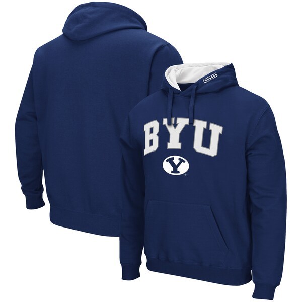 BYU Cougars Colosseum Arch & Logo 3.0 Pullover Hoodie - Navy