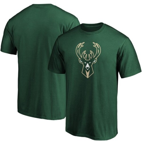Milwaukee Bucks Fanatics Branded Primary Team Logo T-Shirt - Hunter Green