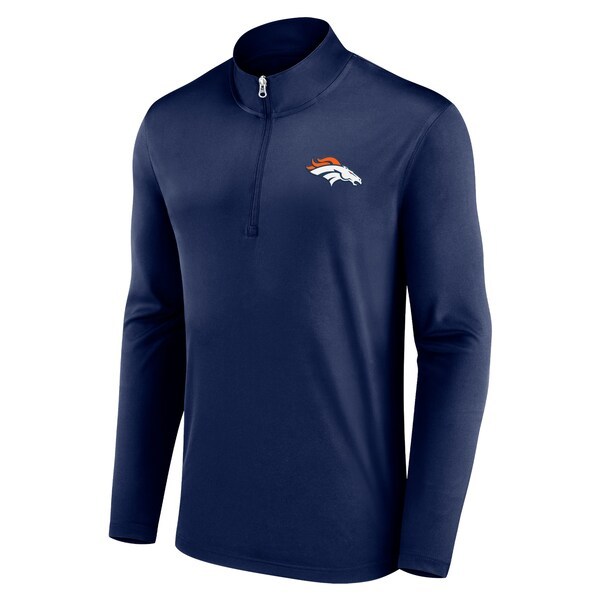 Denver Broncos Fanatics Branded Underdog Quarter-Zip Jacket - Navy