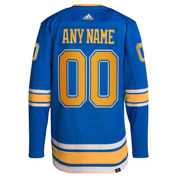 St. Louis Blues adidas Alternate Authentic Pro Custom Jersey - Blue