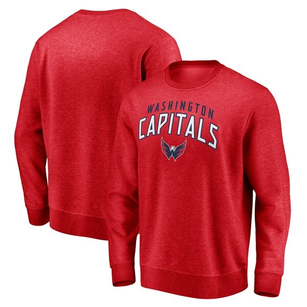 Washington Capitals Fanatics Branded Gameday Arch Pullover Sweatshirt - Red