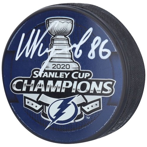 Nikita Kucherov Tampa Bay Lightning Fanatics Authentic Autographed 2020 Stanley Cup Champions 2020 Stanley Cup Champions Logo Hockey Puck