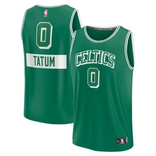 Jayson Tatum Boston Celtics Fanatics Branded 2021/22 Fast Break Replica Jersey - City Edition - Kelly Green