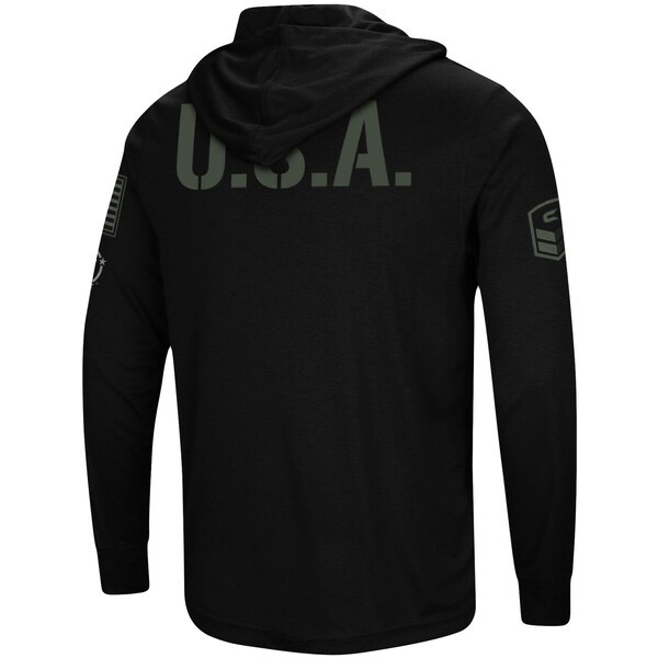 Arizona Wildcats Colosseum OHT Military Appreciation Hoodie Long Sleeve T-Shirt - Black
