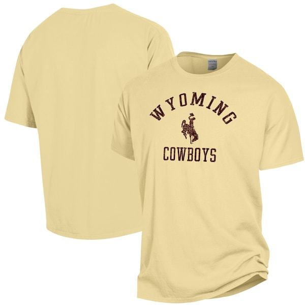 Wyoming Cowboys ComfortWash Garment Dyed T-Shirt - Gold