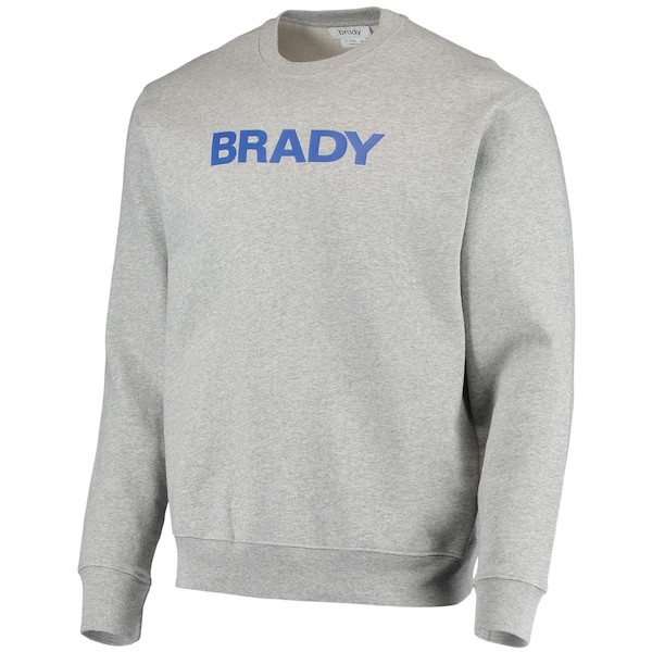BRADY Wordmark Pullover Sweatshirt - Heathered Gray
