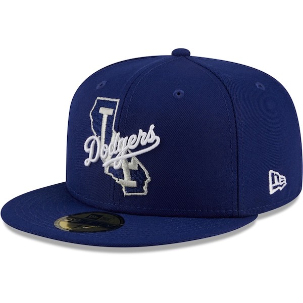 Los Angeles Dodgers New Era Local II 59FIFTY Fitted Hat - Royal