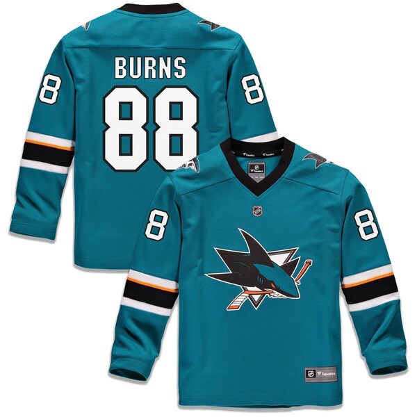 Brent Burns San Jose Sharks Fanatics Branded Youth Replica Player Jersey - Teal