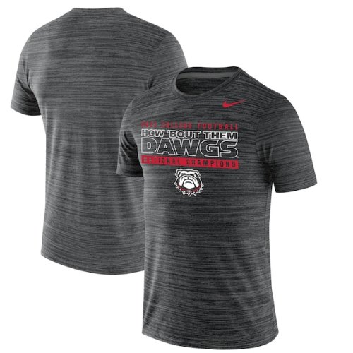 Georgia Bulldogs Nike College Football Playoff 2021 National Champions Mantra Velocity T-Shirt - Heathered Charcoal