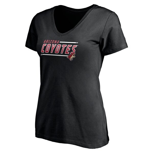 Arizona Coyotes Fanatics Branded Women's Mascot In Bounds V-Neck T-Shirt - Black