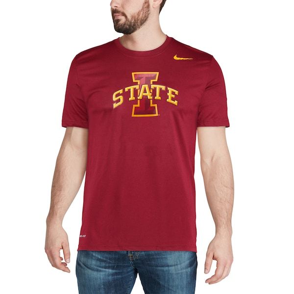 Iowa State Cyclones Nike Legend Logo Performance T-Shirt - Cardinal