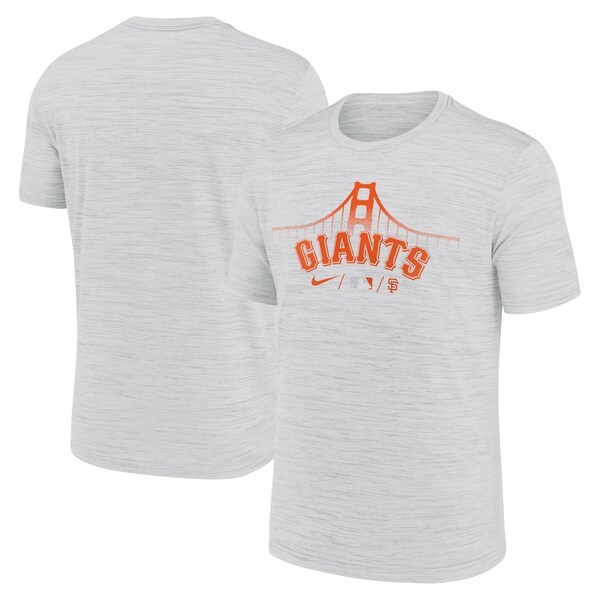 San Francisco Giants Nike Authentic Collection City Connect Velocity Space-Dye Performance T-Shirt - Gray