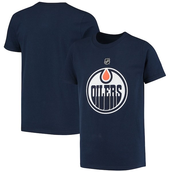 Edmonton Oilers Youth Primary Logo T-Shirt - Navy