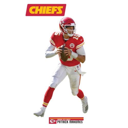 Patrick Mahomes Kansas City Chiefs Fathead 3-Pack Life-Size Removable Wall Decal