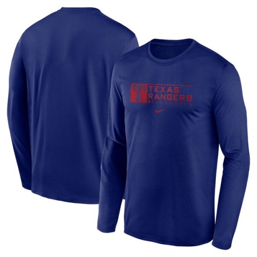 Texas Rangers Nike Authentic Collection Performance Long Sleeve T-Shirt - Royal