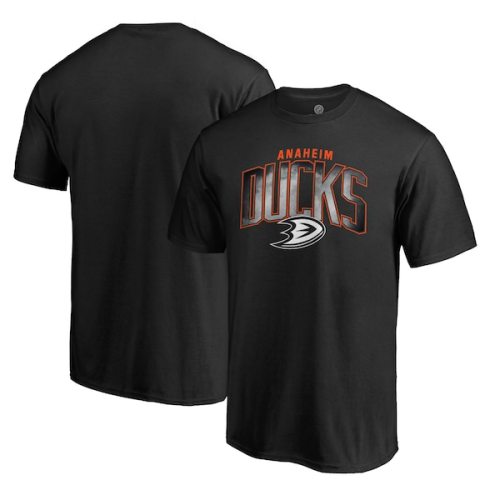 Anaheim Ducks Fanatics Branded Arch Smoke T-Shirt - Black