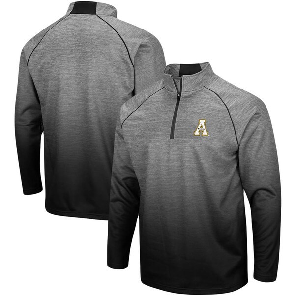 Appalachian State Mountaineers Colosseum Sitwell Sublimated Quarter-Zip Raglan Pullover Jacket - Heathered Gray