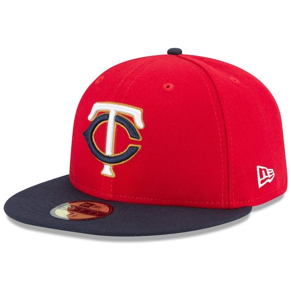 Minnesota Twins New Era Alternate 2 Authentic Collection On-Field 59FIFTY Fitted Hat - Red/Navy