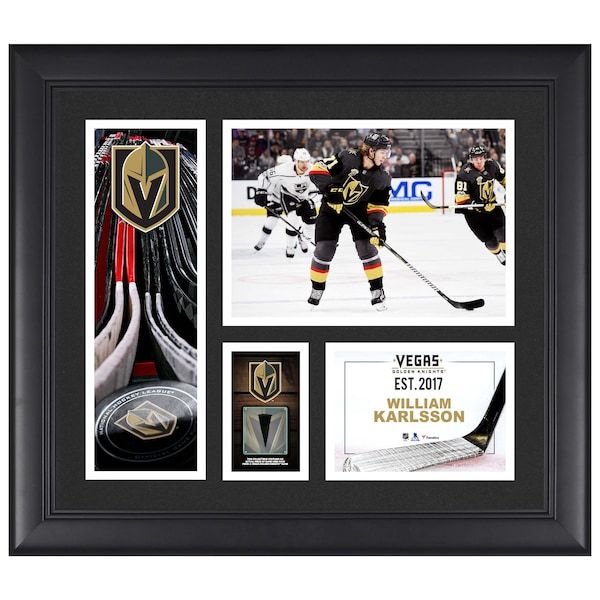 William Karlsson Vegas Golden Knights Fanatics Authentic Framed 15" x 17" Player Collage with a Piece of Game-Used Puck