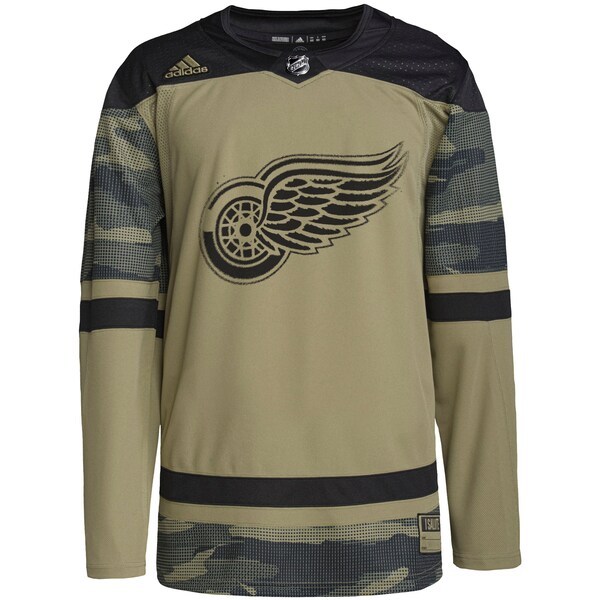 Detroit Red Wings adidas Military Appreciation Team Authentic Custom Practice Jersey - Camo