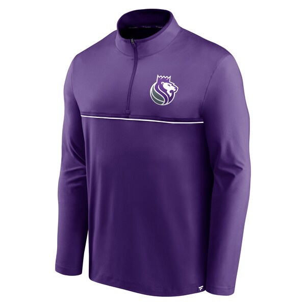 Sacramento Kings Fanatics Branded Starting Lineup Performance Quarter-Zip Jacket - Purple