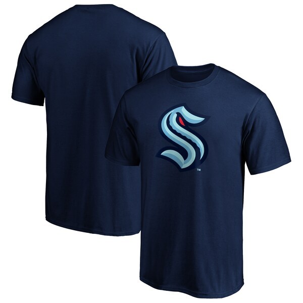 Seattle Kraken Fanatics Branded Primary Logo T-Shirt - Navy