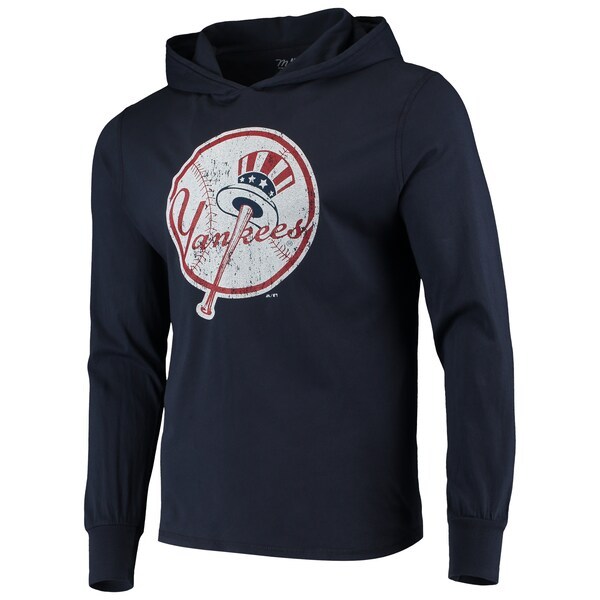 Gerrit Cole New York Yankees Majestic Threads Softhand Player Long Sleeve Hoodie T-Shirt - Navy