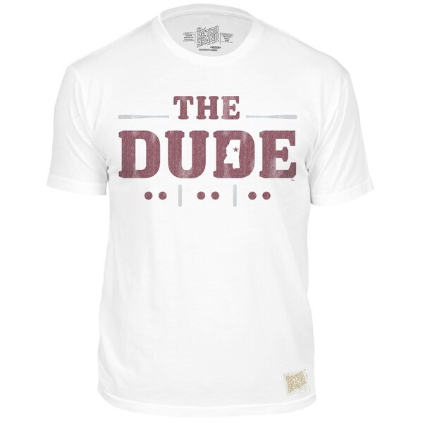 Mississippi State Bulldogs Original Retro Brand The Dude 2-Hit Plate T-Shirt - White