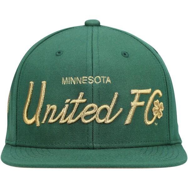 Minnesota United FC Mitchell & Ness St. Patrick's Day Snapback Hat - Green