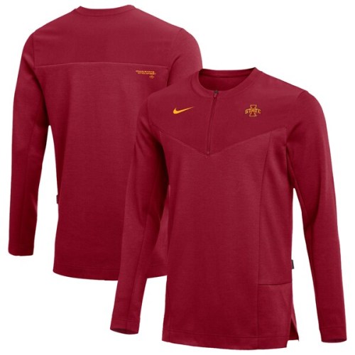 Iowa State Cyclones Nike Logo Performance Quarter-Zip Jacket - Cardinal