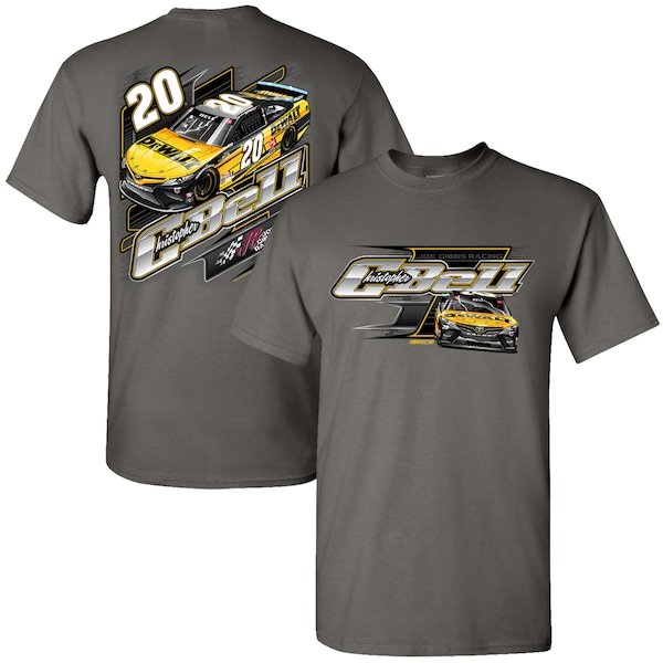 Christopher Bell Joe Gibbs Racing Team Collection Car 2-Spot T-Shirt - Charcoal