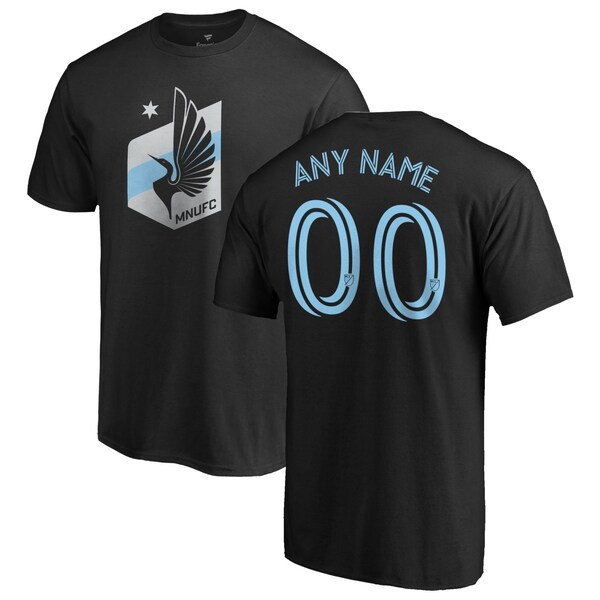 Minnesota United FC Fanatics Branded Personalized Authentic Name & Number T-Shirt - Black