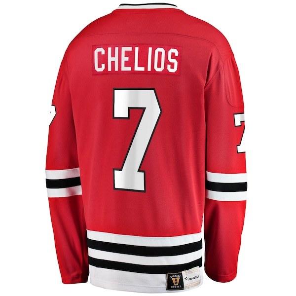 Chris Chelios Chicago Blackhawks Fanatics Branded Premier Breakaway Retired Player Jersey - Red