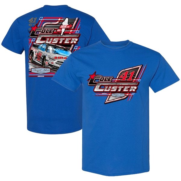 Cole Custer Stewart-Haas Racing Team Collection HAAS Tooling Car 2-Spot T-Shirt - Blue