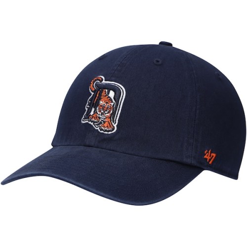 Detroit Tigers '47 Logo Cooperstown Collection Clean Up Adjustable Hat - Navy